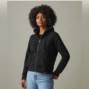 American Giant- RELAXED CLASSIC FULL ZIP - Black- W- Medium